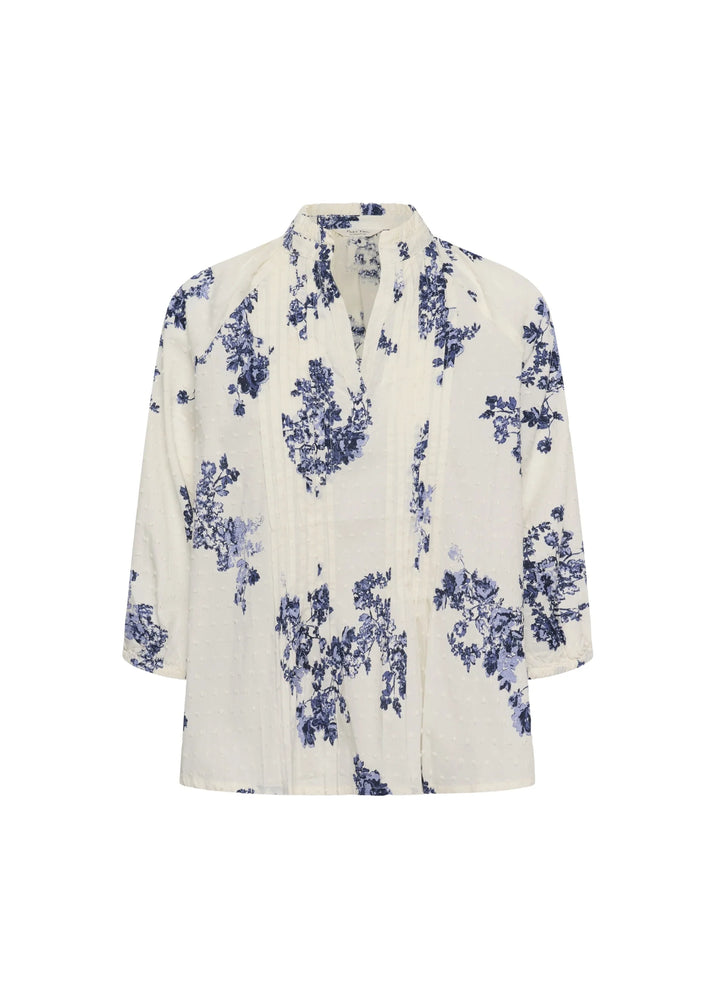 ALETTAPW BLOUSE "BLUE SHADOW FLOWER"