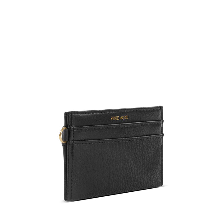PIXIE MOOD ALEX CARD HOLDER - BLACK PEBBLED