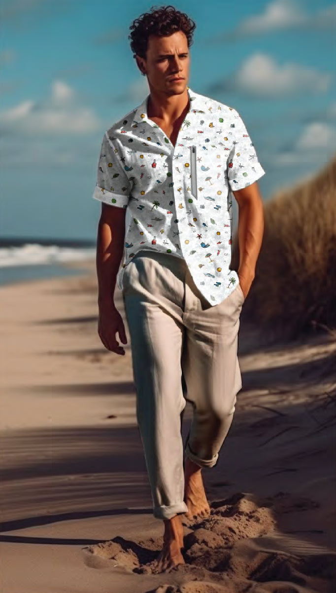 4-WAY STRETCH DRI EDITION SHIRT "ALL OVER WHITE"