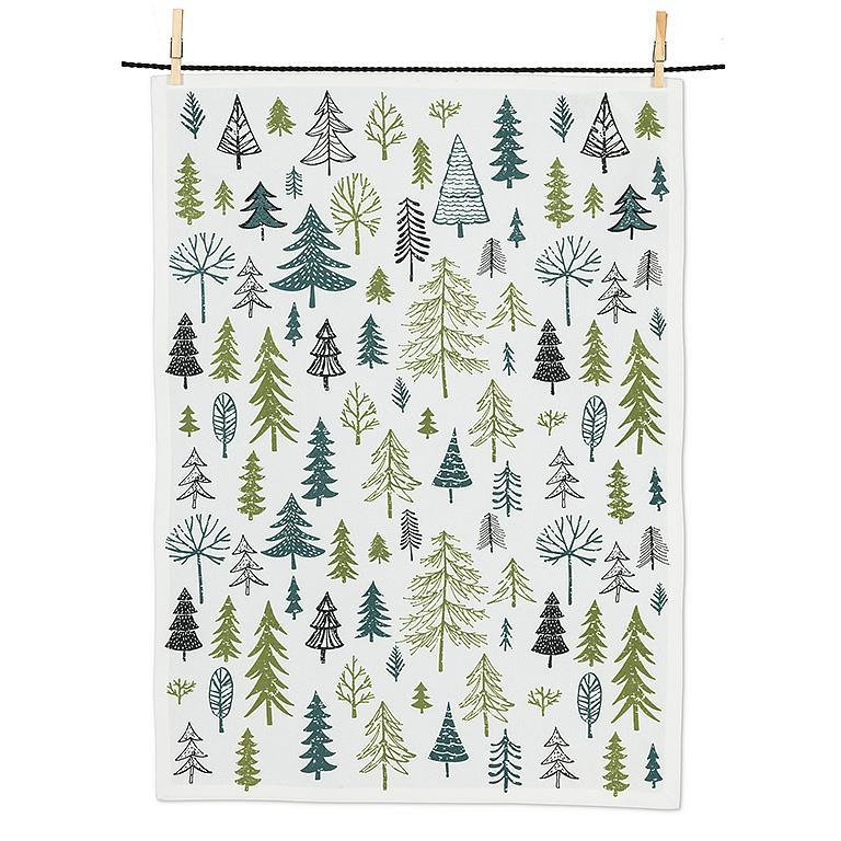 ALLOVER TREES KITCHEN TOWEL 20X28''L