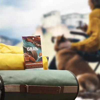 ALMOND TOFFEE AND SEA SALT MILK CHOCOLATE BAR 80G