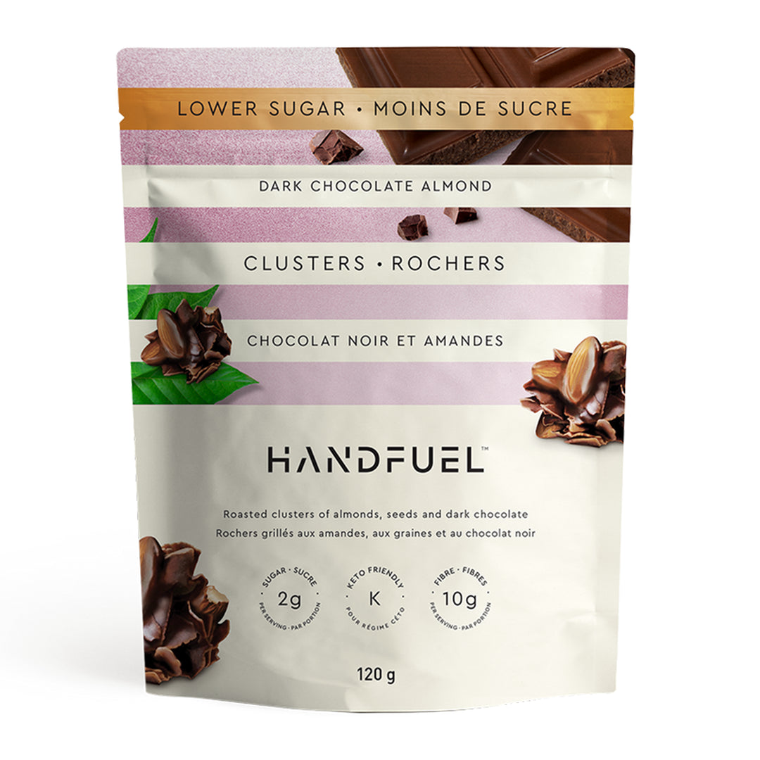 DARK CHOCOLATE ALMOND CLUSTERS 150G
