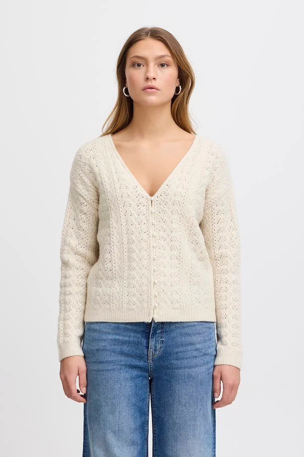 IHLIYANNA CARDIGAN "ALMOND MILK"