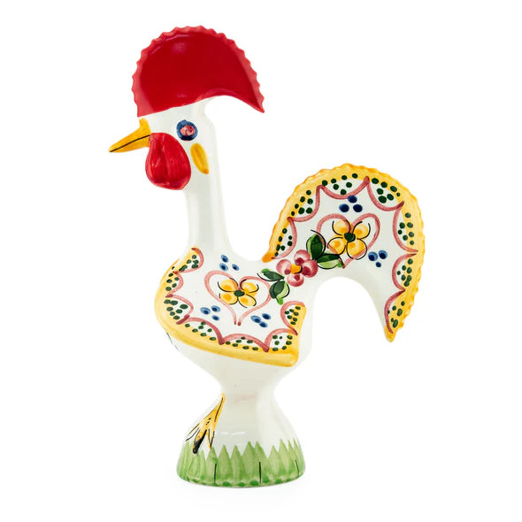 ALCOBACA ROOSTER FIGURINE 6"