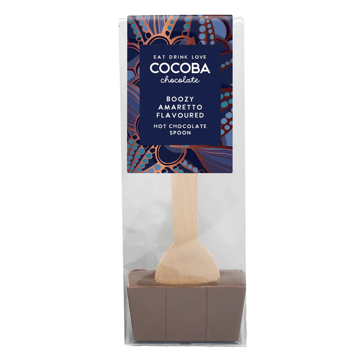 COCOBA CHOCOLATE AND AMARETTO HOT CHOCOLATE SPOON