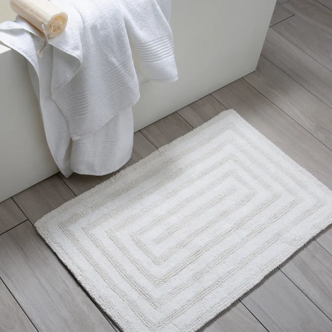 AMERA BATH MAT - WHITE 20X32''