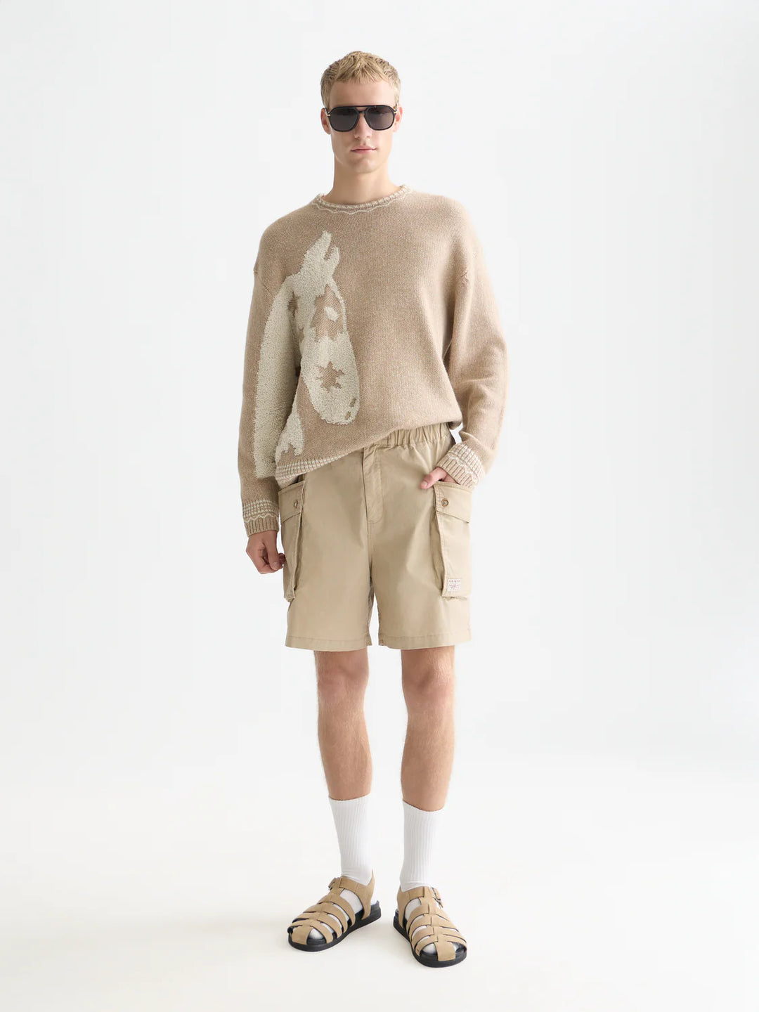 LOOSE-FIT JACQUARD PULLOVER "AMPHORA"