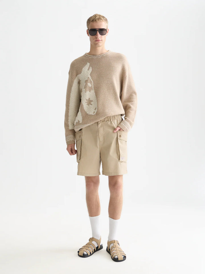 LOOSE-FIT JACQUARD PULLOVER "AMPHORA"