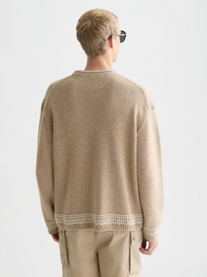 LOOSE-FIT JACQUARD PULLOVER "AMPHORA"