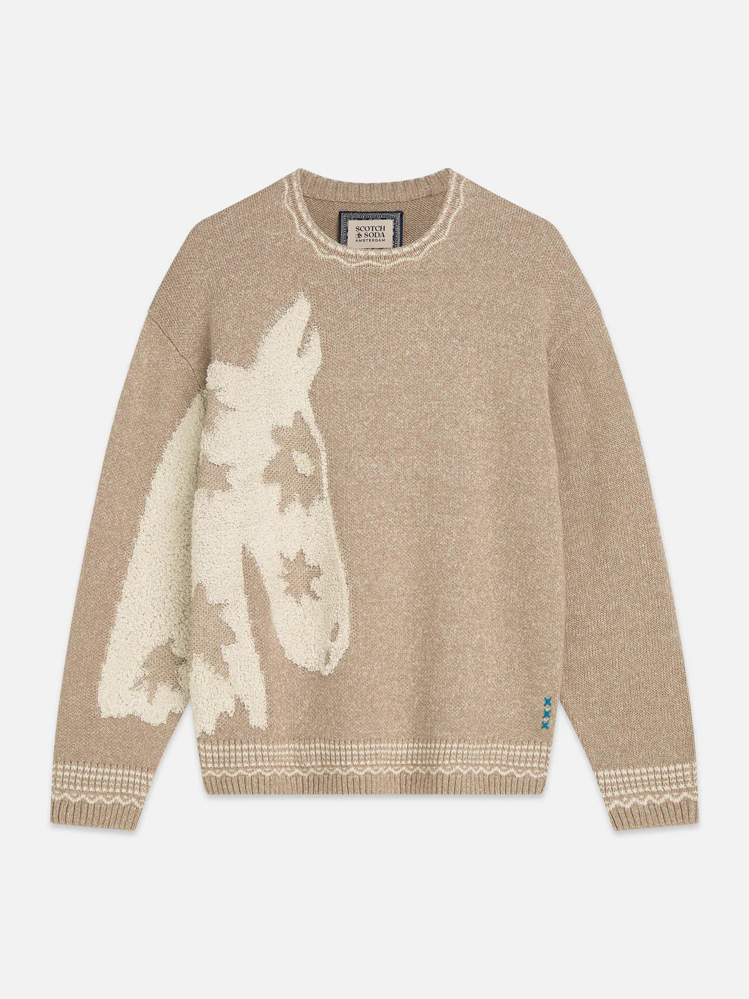 LOOSE-FIT JACQUARD PULLOVER "AMPHORA"
