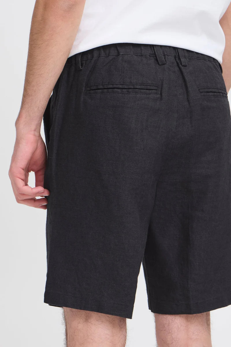 CFPANDRUP LINEN SHORTS "DARK NAVY"