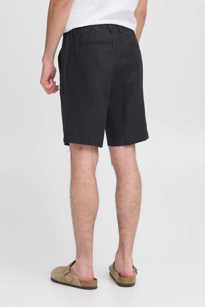 CFPANDRUP LINEN SHORTS "DARK NAVY"