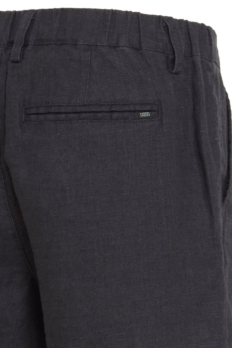 CFPANDRUP LINEN SHORTS "DARK NAVY"