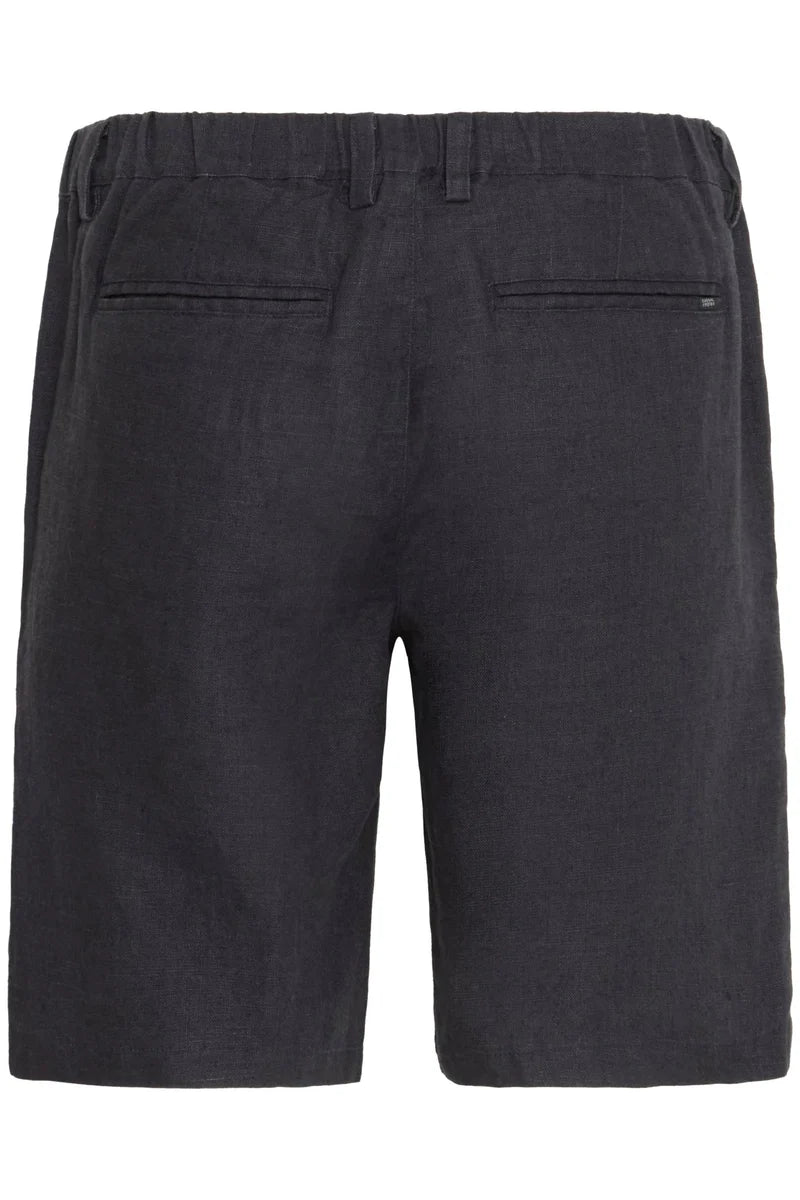 CFPANDRUP LINEN SHORTS "DARK NAVY"