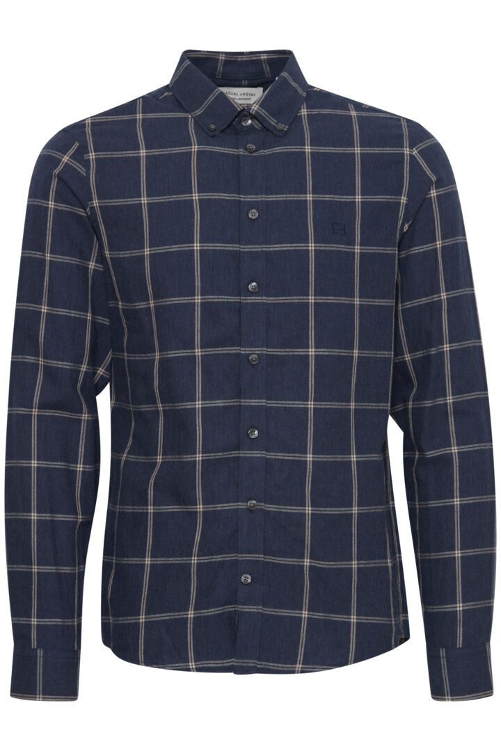 CFANTON LS SHIRT "DARK NAVY MELANGE"