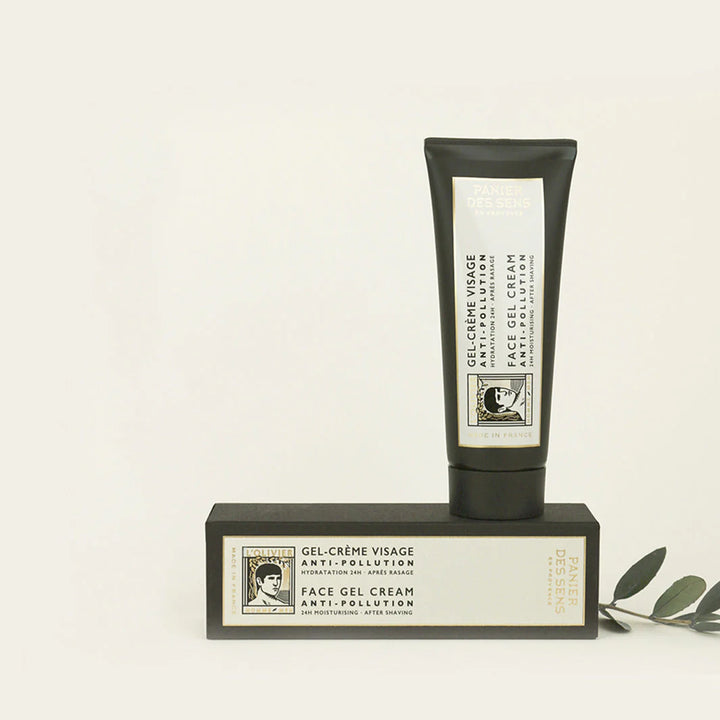 ANTI-POLLUTION FACE CREAM FOR MEN - MOISTURISING AND REVITALISING GEL CREAM 75ML