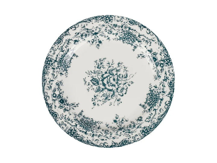 CASA DOMANI ROSETTA RIM SIDE PLATE 20CM "ANTIQUE BLUE"
