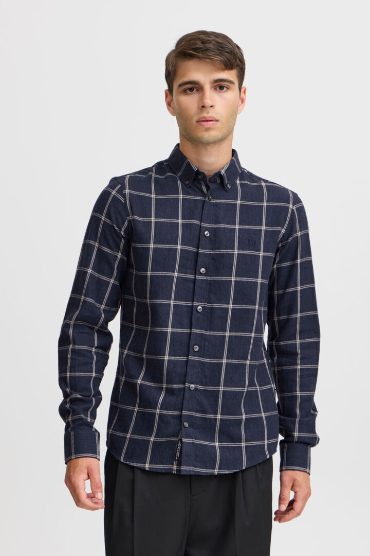 CFANTON LS SHIRT "DARK NAVY MELANGE"