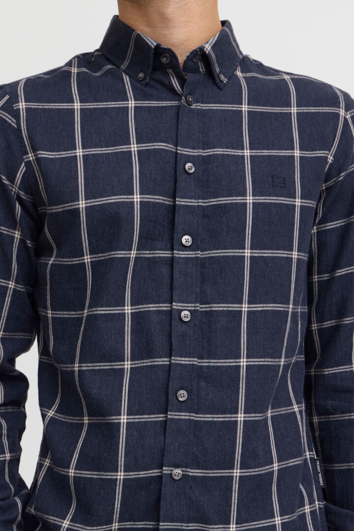 CFANTON LS SHIRT "DARK NAVY MELANGE"