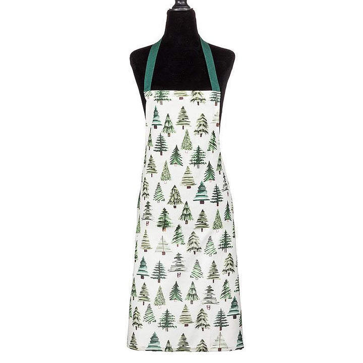 GREEN SIMPLE TREES APRON 31''L