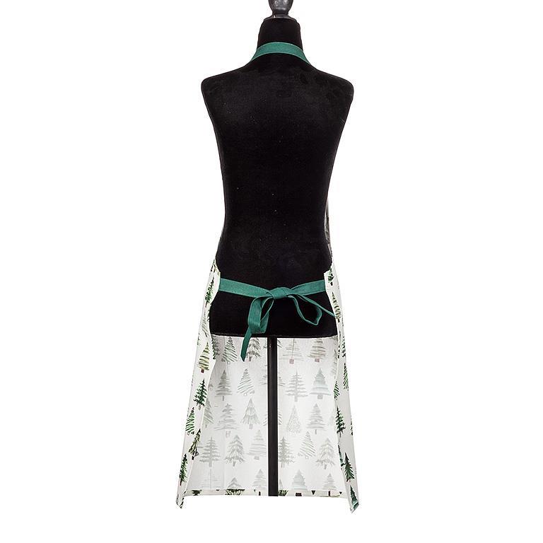 GREEN SIMPLE TREES APRON 31''L