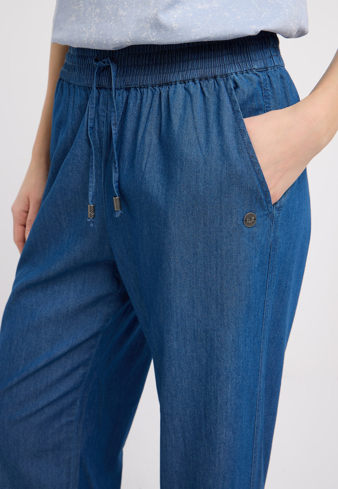 ARAMANTA DENIM TROUSERS "BLUE"