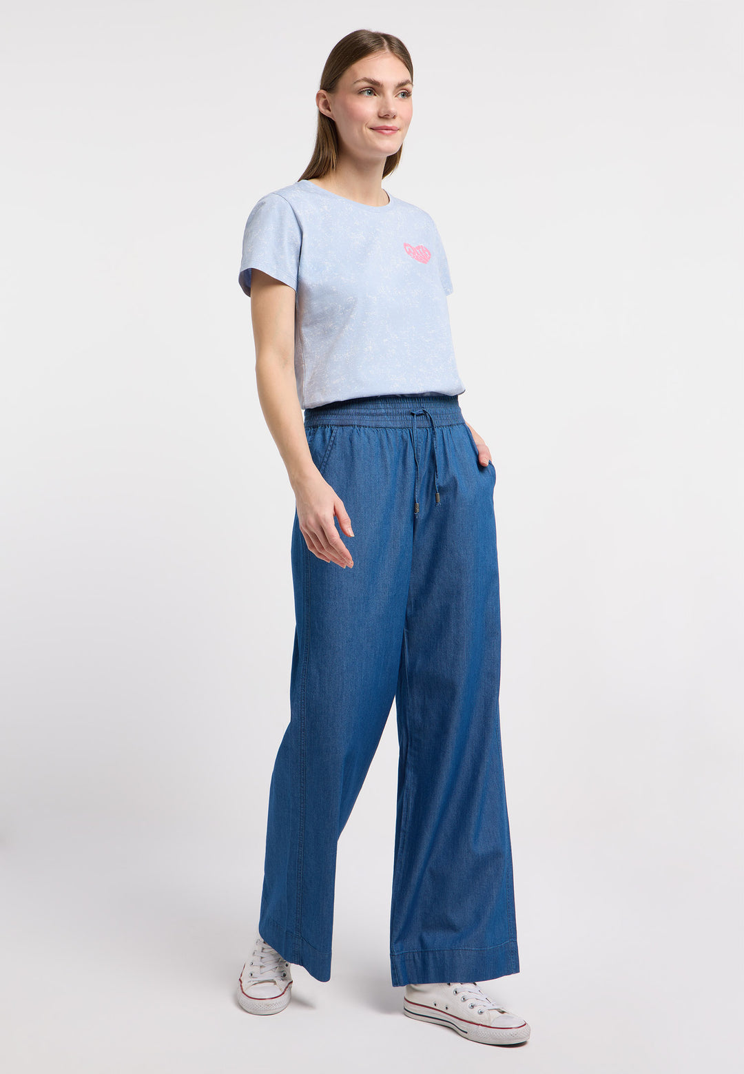 ARAMANTA DENIM TROUSERS "BLUE"