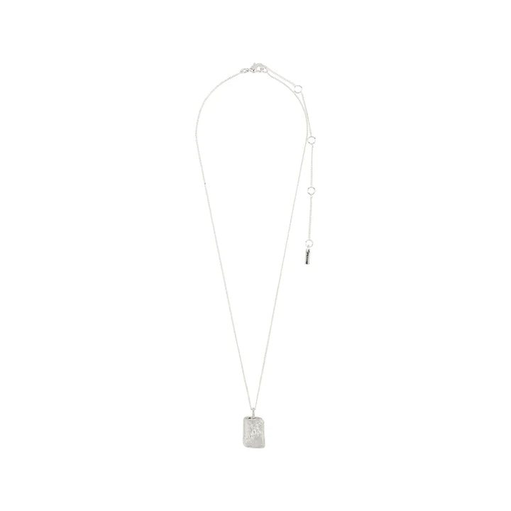 ARIES ZODIAC SIGN NECKLACE - SQUARE (SILVER-PLATED)