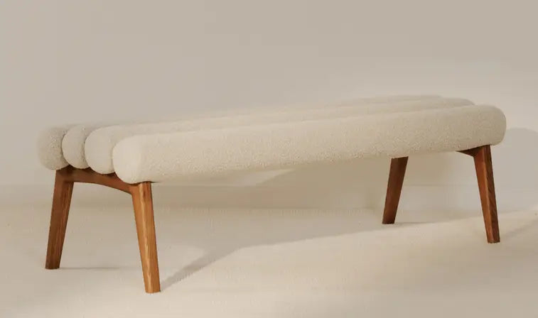 ARLO BENCH PERFORMANCE FABRIC "OFF-WHITE"