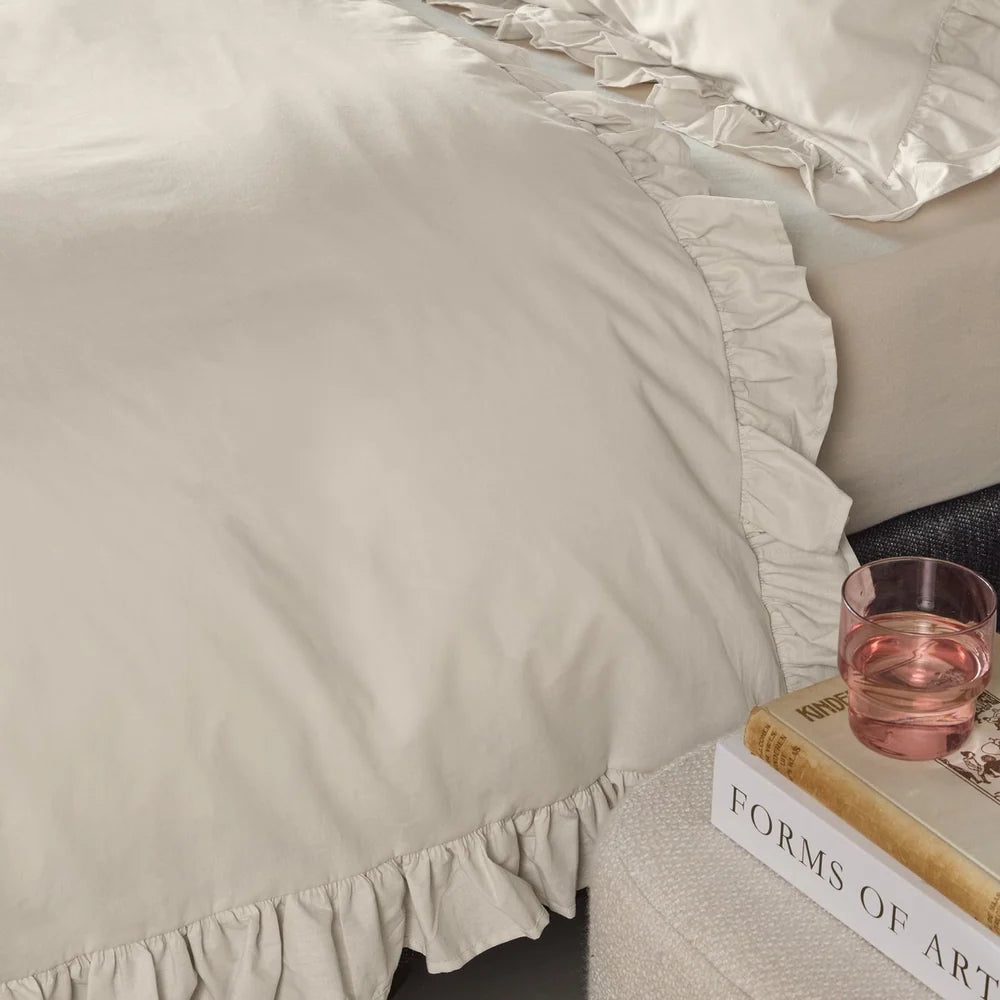 ARMANCE NATURAL DUVET COVER - KING + 2 PILLOW SHAMS