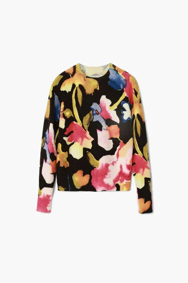 ARTY FLOWER SWEATER