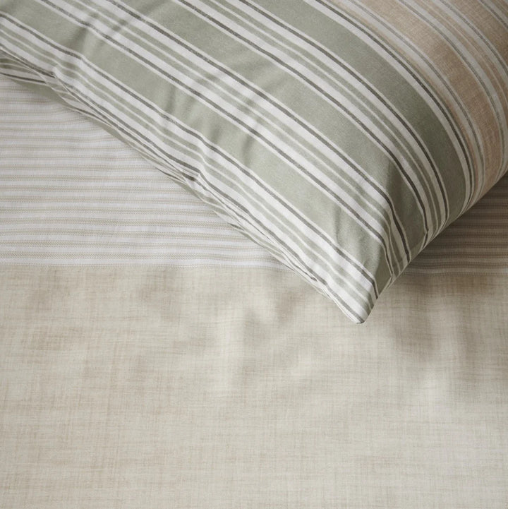 ARUGULA STRIPED DUVET COVER - KING + 2 PILLOW SHAMS