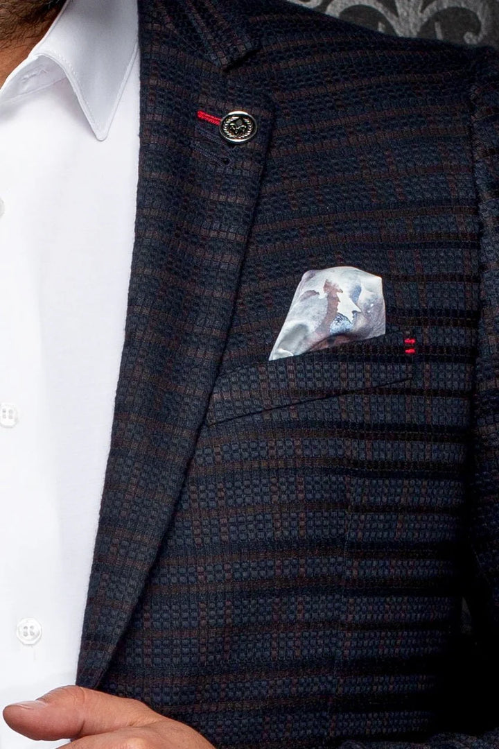 AU NOIR BLAZER ELBA - NAVY BROWN