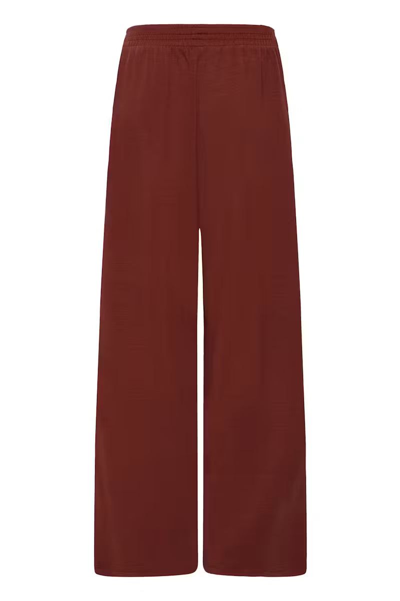FRAURORA PANTS "RUM W WHITE CONTRAST"