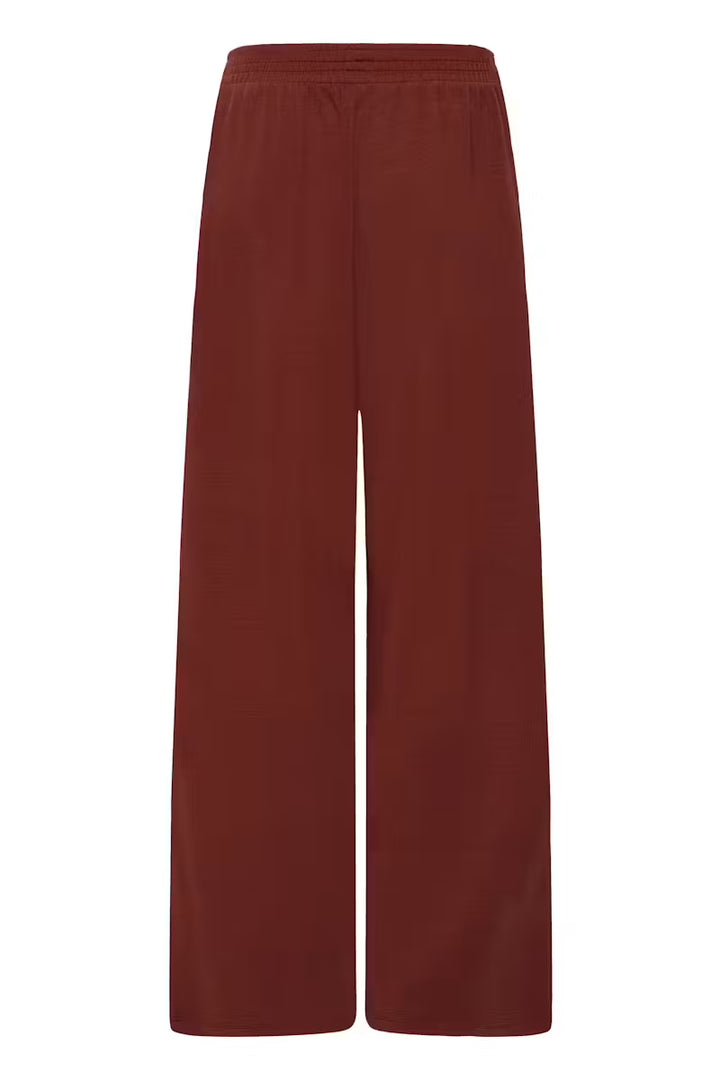 FRAURORA PANTS "RUM W WHITE CONTRAST"