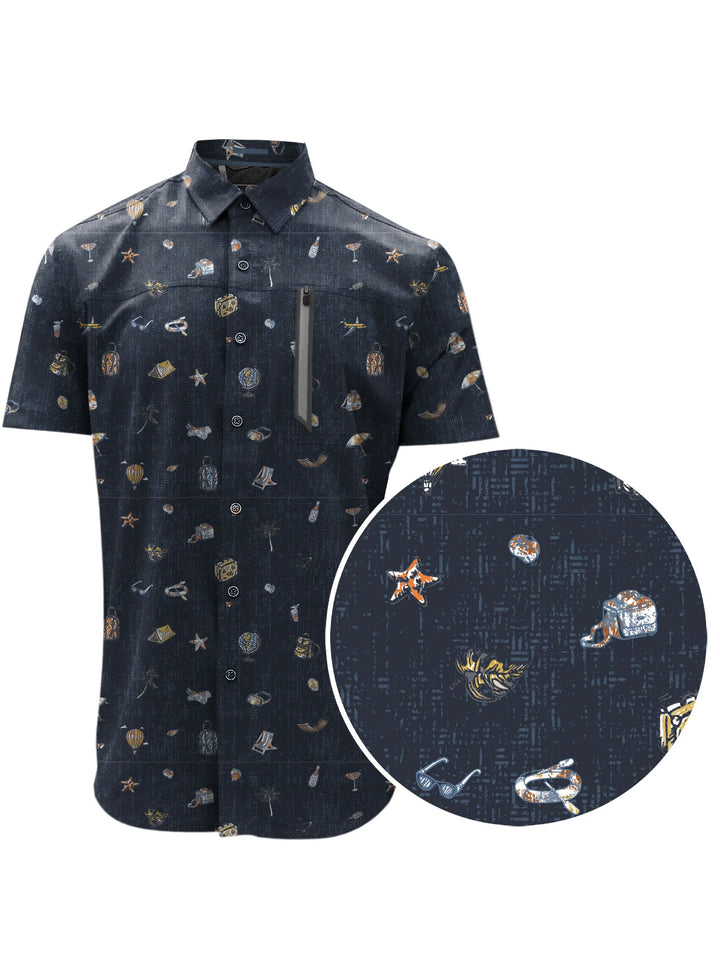 AUREL - SUMMER ICONS PERFORMANCE SHIRT "NAVY"