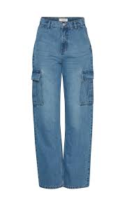 B.YOUNG KATO CARGO JEANS - LIGHT BLUE DENIM