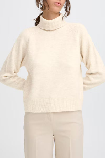 B.YOUNG MONNA ROLLNECK BIRCH - MELANGE