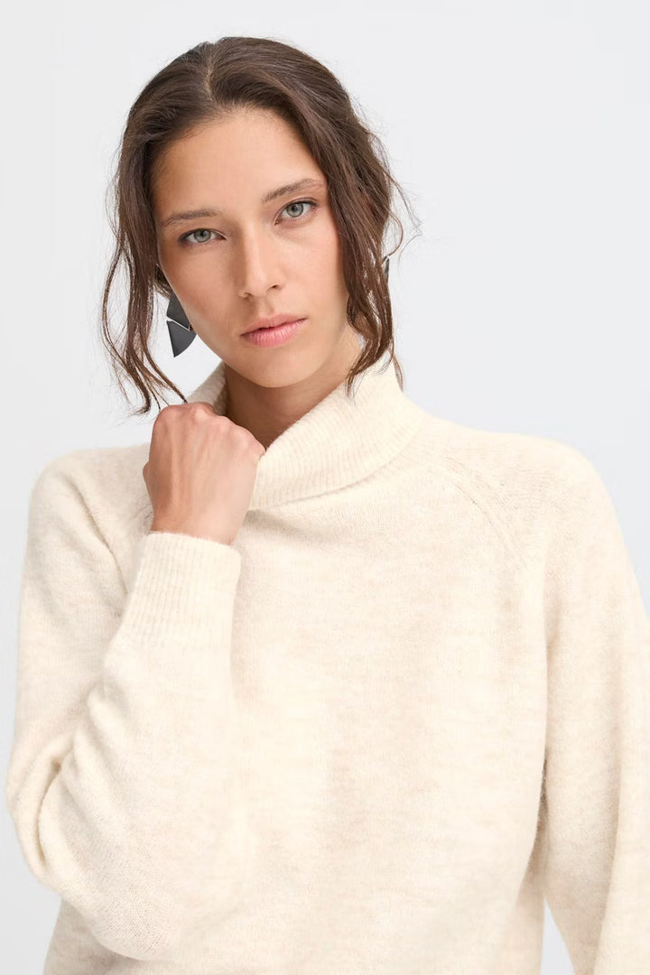 B.YOUNG MONNA ROLLNECK BIRCH - MELANGE