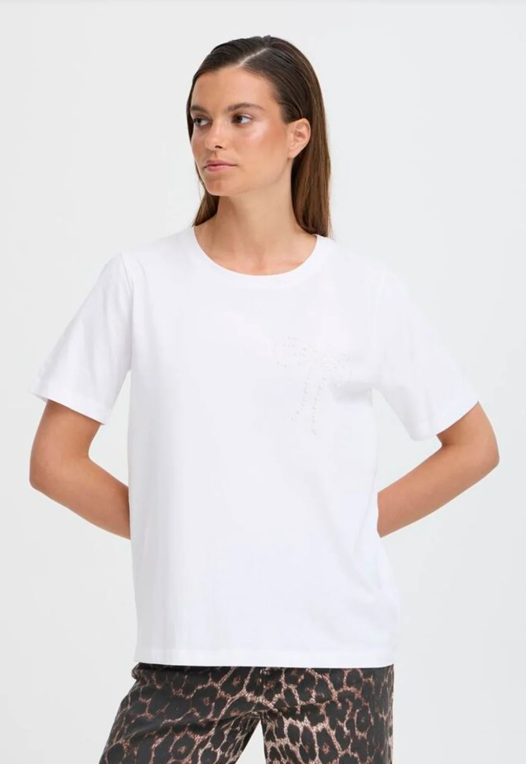 B.YOUNG SELENE TSHIRT - OPTICAL WHITE