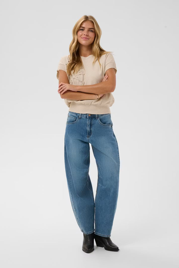 CRBAHREN BARREL JEANS "DAWSON MEDIUM BLUE DENIM"