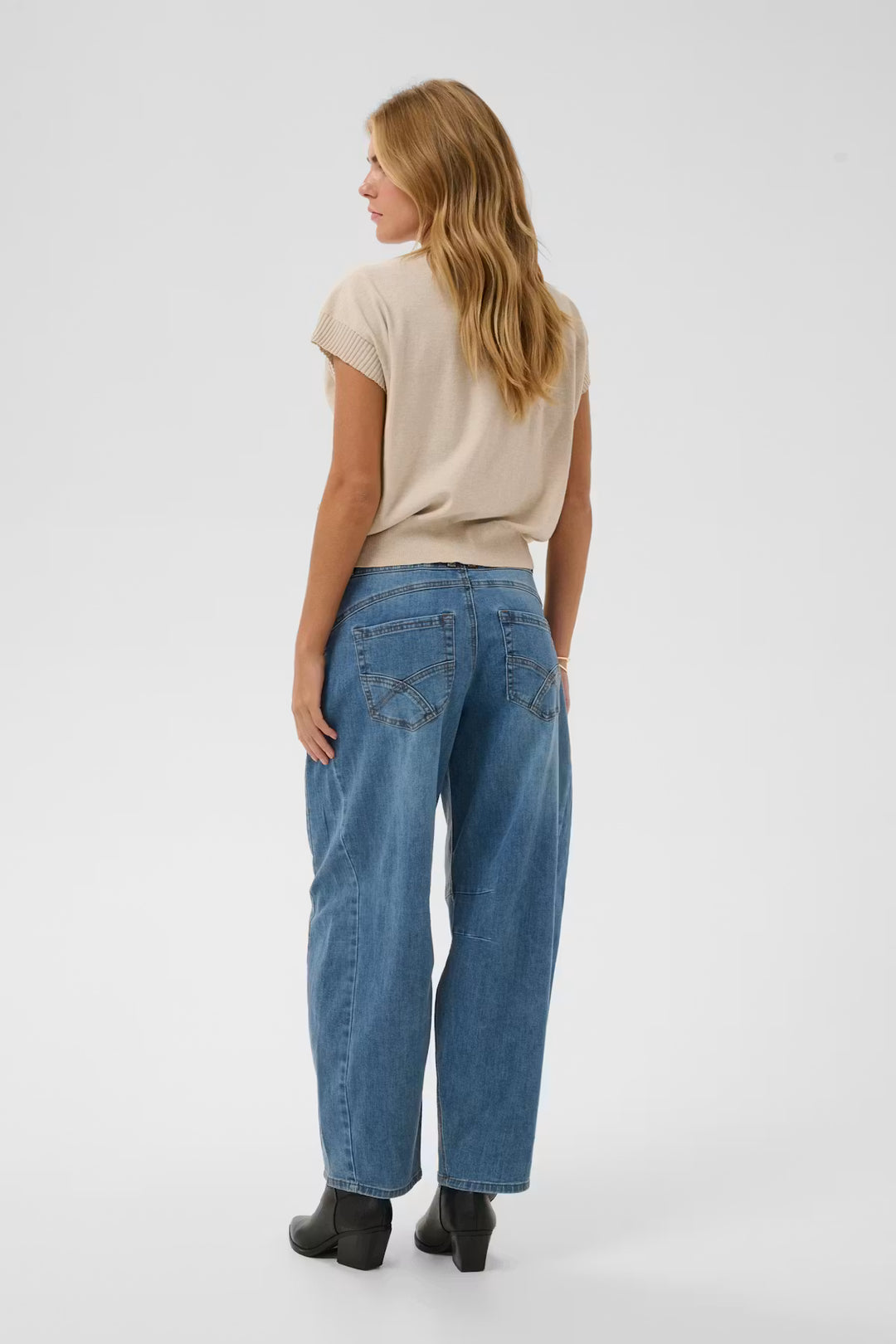CRBAHREN BARREL JEANS "DAWSON MEDIUM BLUE DENIM"