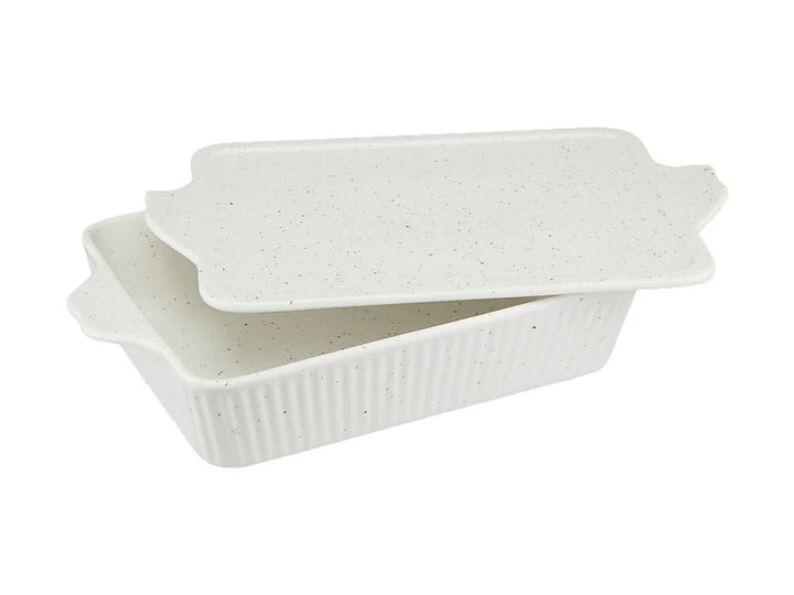 SPECKLE RECTANGULAR BAKER 28CM