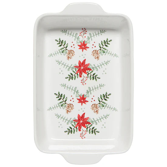 POINSETTIA BAKING DISH