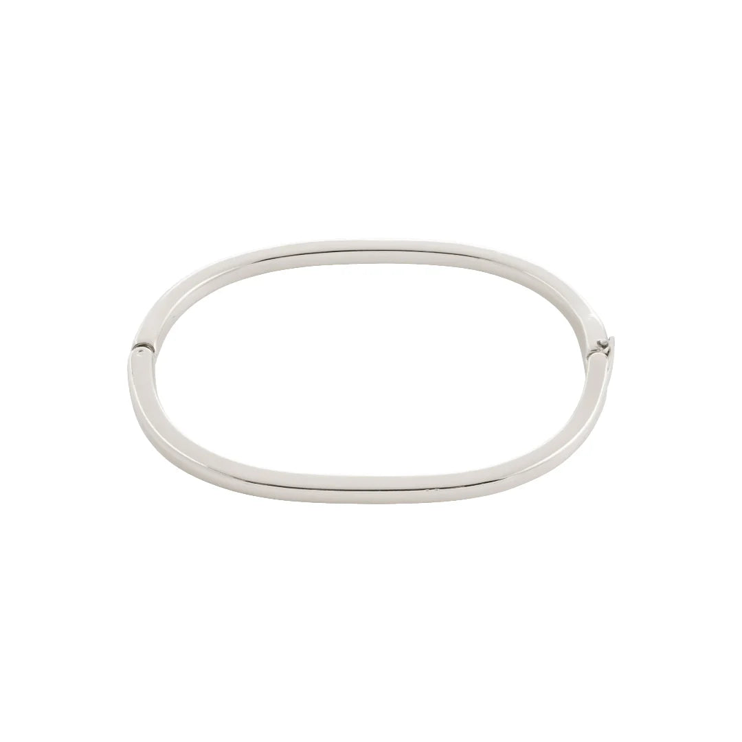 ALAIA RECYCLED THIN BANGLE BRACELET "SILVER-PLATED"