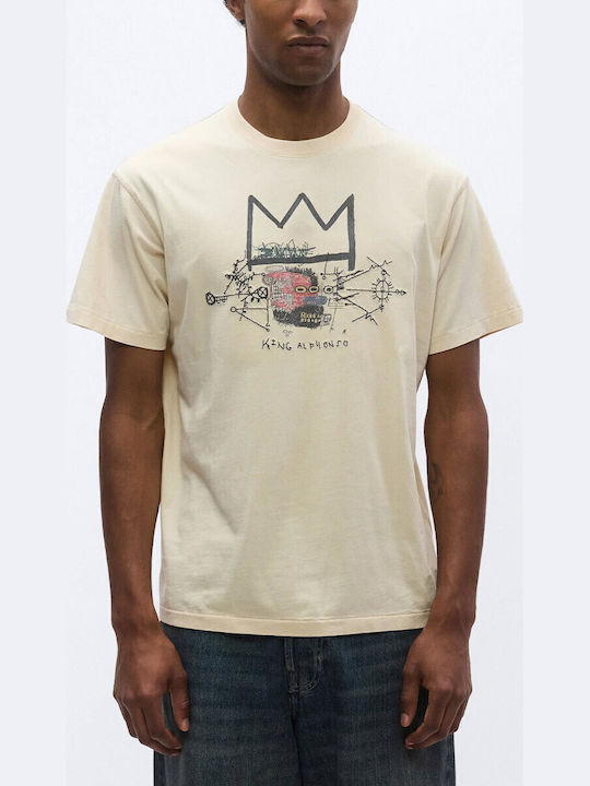 BASQUIAT DESIGN T-SHIRT "EGGNOG"
