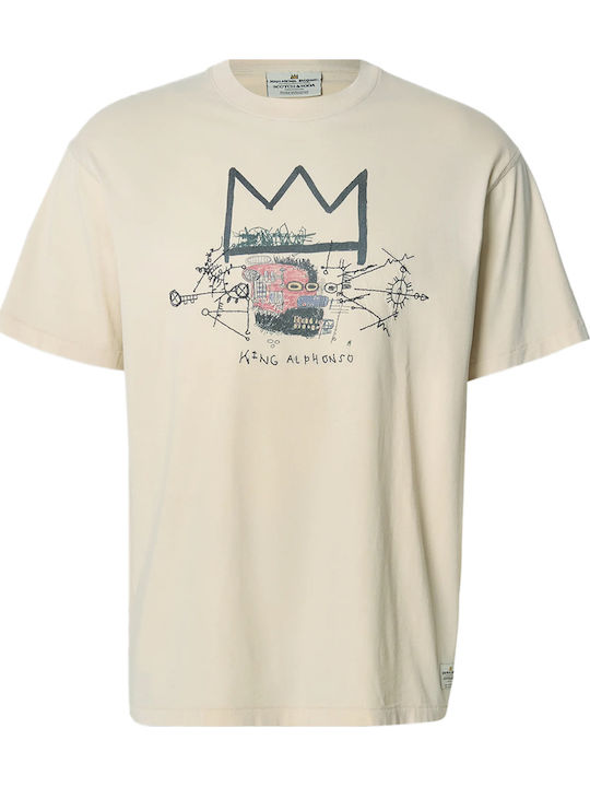 BASQUIAT DESIGN T-SHIRT "EGGNOG"