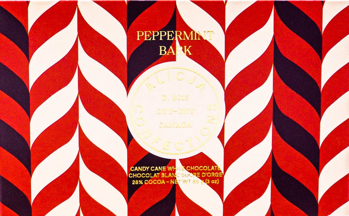 PEPPERMINT BARK - CANDY CANE 28% WHITE CHOCOLATE 85G