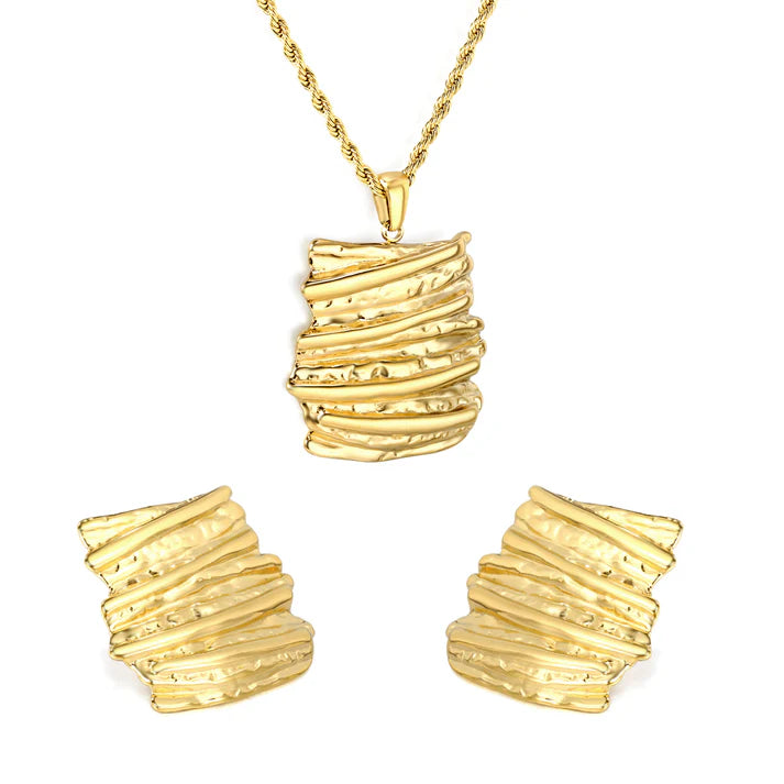 BARK ELEGANCE JEWELRY SET "GOLD"