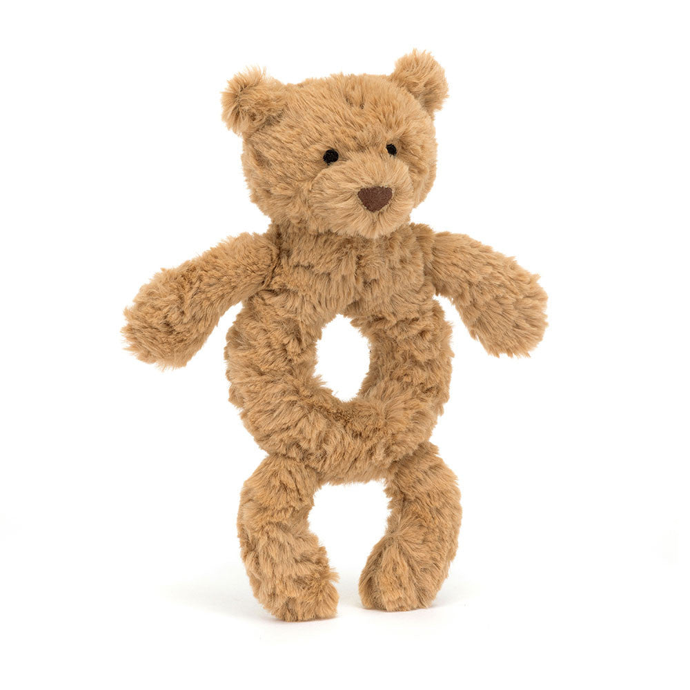 BARTHOLOMEW BEAR RING RATTLE